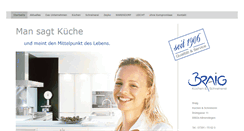Desktop Screenshot of braig-kuechen.de
